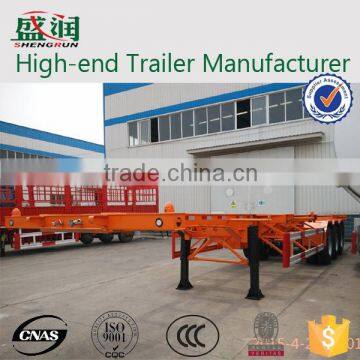 Skeleton container transport semi trailer on sale