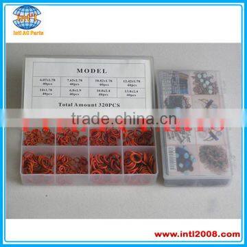 China factory auto O-ring 320 pcs /box Orange color auto parts o-ring