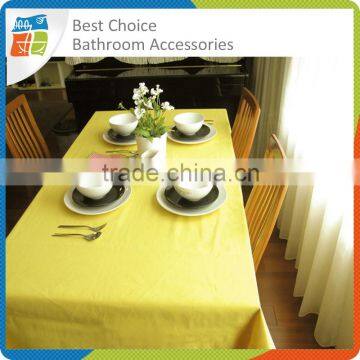 Large Solid Color Yellow Tablecloth