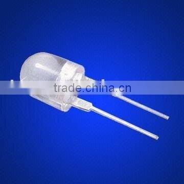 0.5W 8mm straw hat LED, DIP type,red color,120degree,120mA forward current