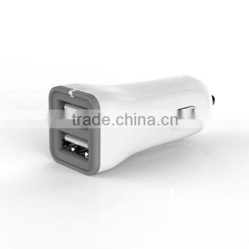 New product 5V2.4A output Dual USB port car charger for iphone 6S/iPad/Samsung