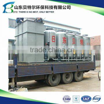 Hot air flotation and filtration machine