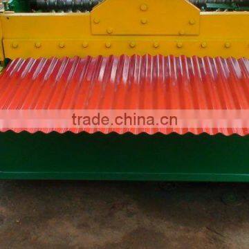 Corrugated color steel roll forming machine