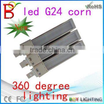 Hot g24 pl led lamp,g24 plc led bulb,g24 pl 360 degree lighting led ccfl lamp