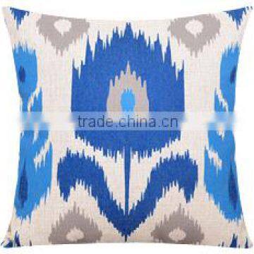 Fashion Printing Custom Cushion With Blue Color