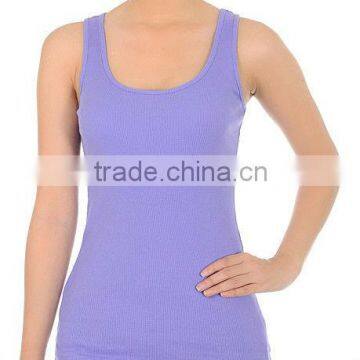 Ladies's Sleeveless Single Jersey T-shirt