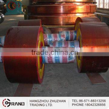 Cement Machinery Spare Parts Steel Casting Support Roller Bearing With Shaft photo-5