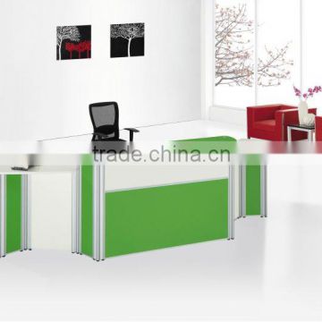 Office counter design for curved reception desk