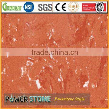 Solid Surface Red Artificial Marble for Flooring