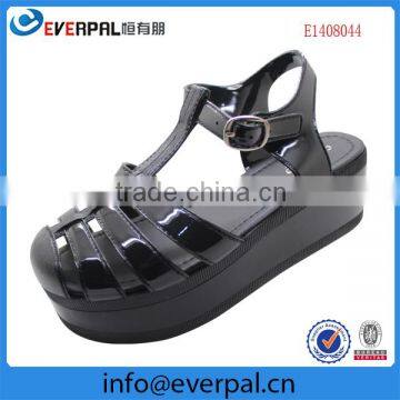 Girl newest jelly platform shoes flip-flop sandal