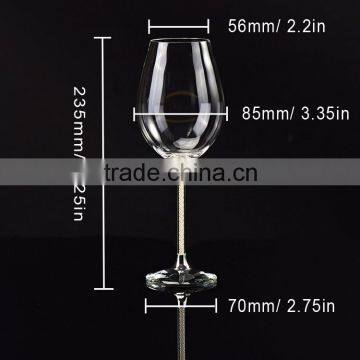 Elegant Pearl Long-stem Wine Glass Crystal Cheap Goblet photo-2