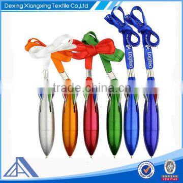 promotional ballpoint pen with customized lanyard for advertising