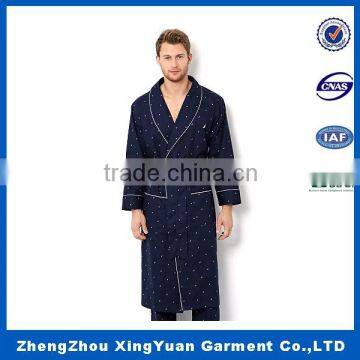 100% polyester with embroidery night wear robe