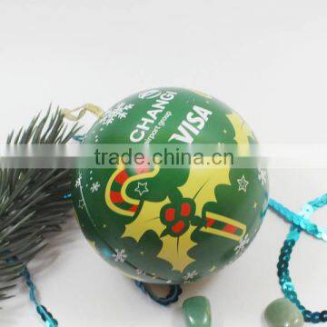 2016 Christmas Gift Ball Tin Christmas Tin Ball