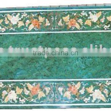 Marble Inlay Table Tops , Marble Dining Table Top