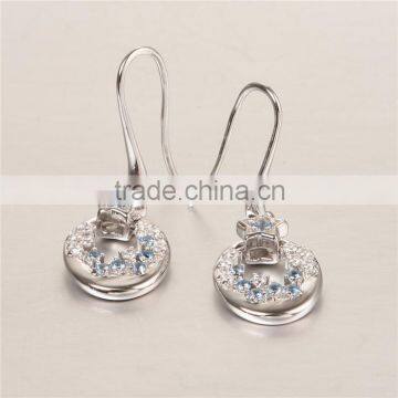 New Trendy Victoria Series Teardrop Spinel Hoop Earrings photo-2