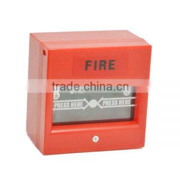 Red color Single Pole 24VDC square Portable wired Manual pull station