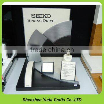 Wooden Watch Display With Acrylic c Ring Holder, Shopping Mall MDF Watch Stand photo-3