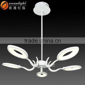 Reading Room Light Flower Shape Ceiling Chandelier LED Acrylic Light OXD9002-5W