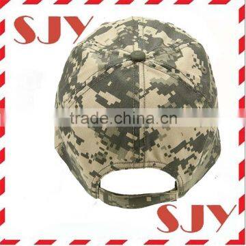 6 Panle Custom Distressed Blank Camo Hats Camo Baseball Cap photo-2