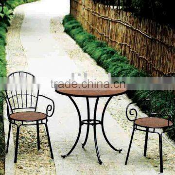 OUTDOOR FURNITURE [STEEL FRAME TABLETOP MOSAIC GARDEN FURNITURE