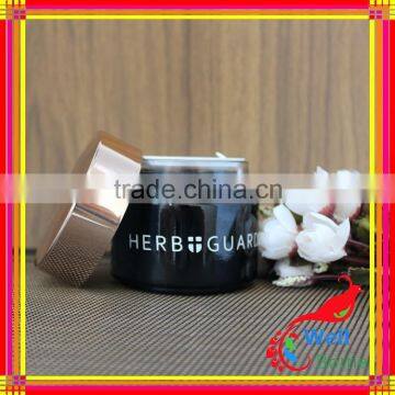 Black Glass Jar Cosmetics Cream Empty Jar With Glass Jar for Face Cream