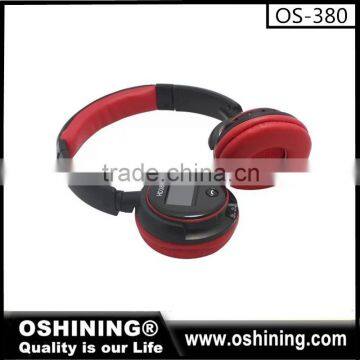 Factory wholesale comfortable bluetooth wireless headset for Mp3/cellphone /pc(OS-380)