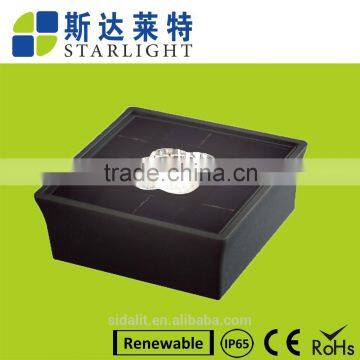 Green Energy Power round 130*130*50mm home solar embedded floor light