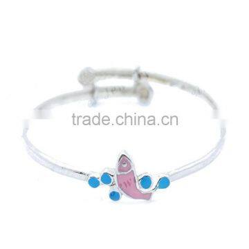 Latest Enamel Christmas Collection Jewelry Silver Enamel Bracelet Bangle photo-2