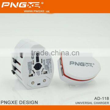 White Color Universal World Wide Travel Charger Adapter Plug photo-5