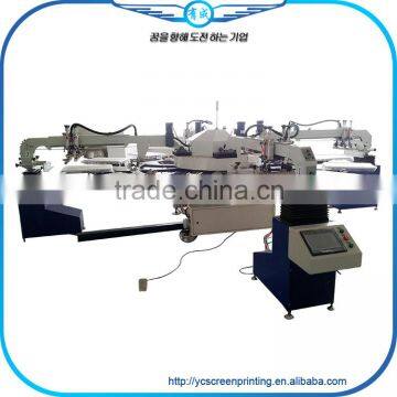 Youcheng 6 Colors Automatic Rotary Textile Silk Screen Printing Machine For Sale