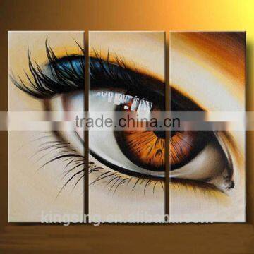 Hotel wall art abstract three panel wall painting designs for living room 57160