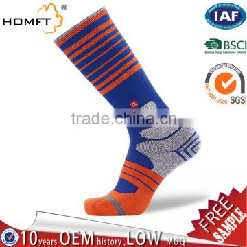 Fashion basketball crane socks men coolmax with quick-drying