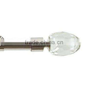 European Style Crystal Finial Curtain Rod