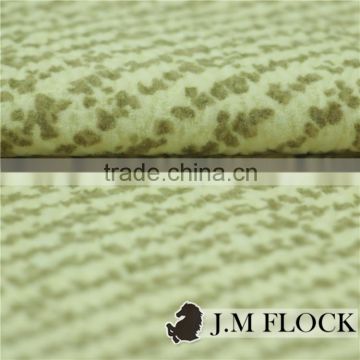 polyester flocking printed tricot velvet home furnishing fabric