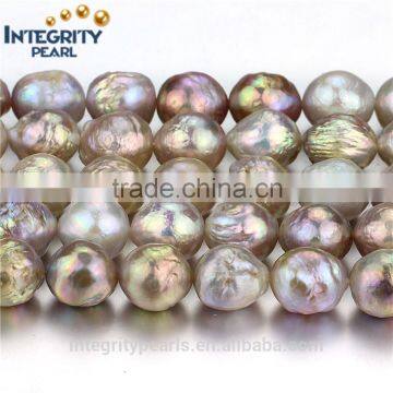 11-12mm AA- pink winkle Folds nuclear natural freshwater pearl beads