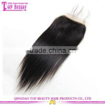 Qingdao Factory Price Hair Closure Piece Vrigin Brazilian Straight Lace Closure Free Parting Lace Closure photo-3