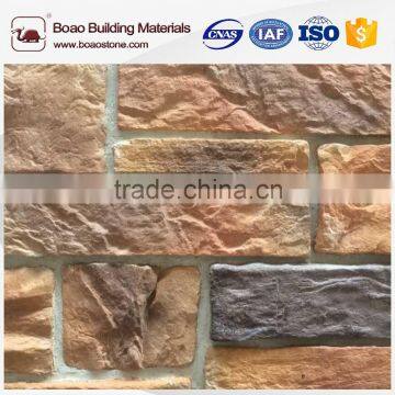 Imitation slated strip stone claddings