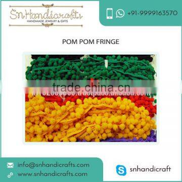 High Quality Best Brand Pom Pom Fringe at Very Low Cost