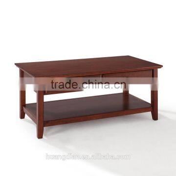 custom made furniture wooden coffee table with drawers