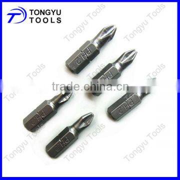 Hex shank screwdriver bits