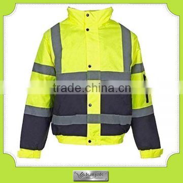 custom heavy weight water proof reflective security jackets for men