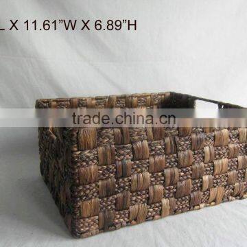 rush basket; Home storage willow basket