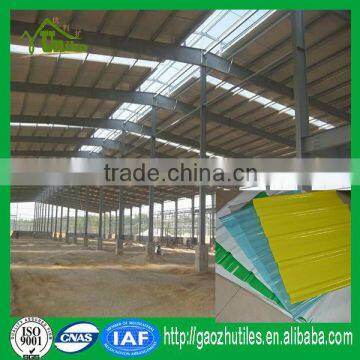 2mm Electrical Insulation Corrugated Polyester Fiberglass Roofing Sheets