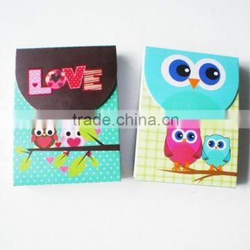 2015 Cute School Memo Block Mini Notepad For Kids/ Art Paper Cover Notepad