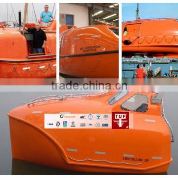 16 persons totally enclosed lifeboat/ Free fall life boat launching device