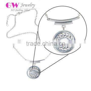 Customized Pendant Silver Couple Necklace Fashion Pure Silver Necklace 925 Silver Necklace