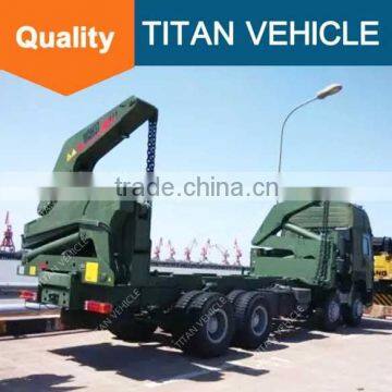 Factory New 3 Axles 40 ft Two Movable Crane Hydraulic Container Self Loading, 20 ft Container Self Loading photo-5