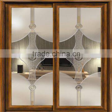 tempered art glass for front door