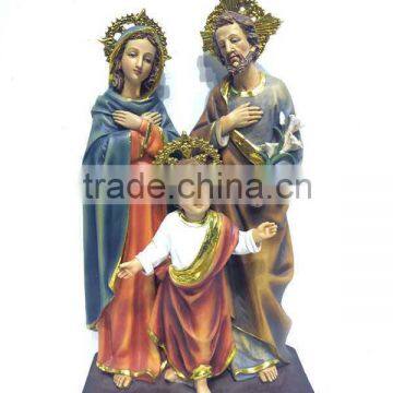 Factory poly resin baby Jesus holy family statues religious figures